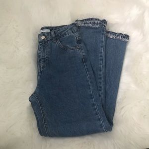 Zara Fringe End Skinny Jeans